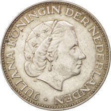 Netherlands, Juliana, 2-1/2 Gulden, 1959, AU(55-58), Silver