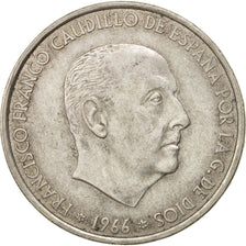 Munten, Spanje, Caudillo and regent, 100 Pesetas, 1966, Madrid, ZF+, Zilver