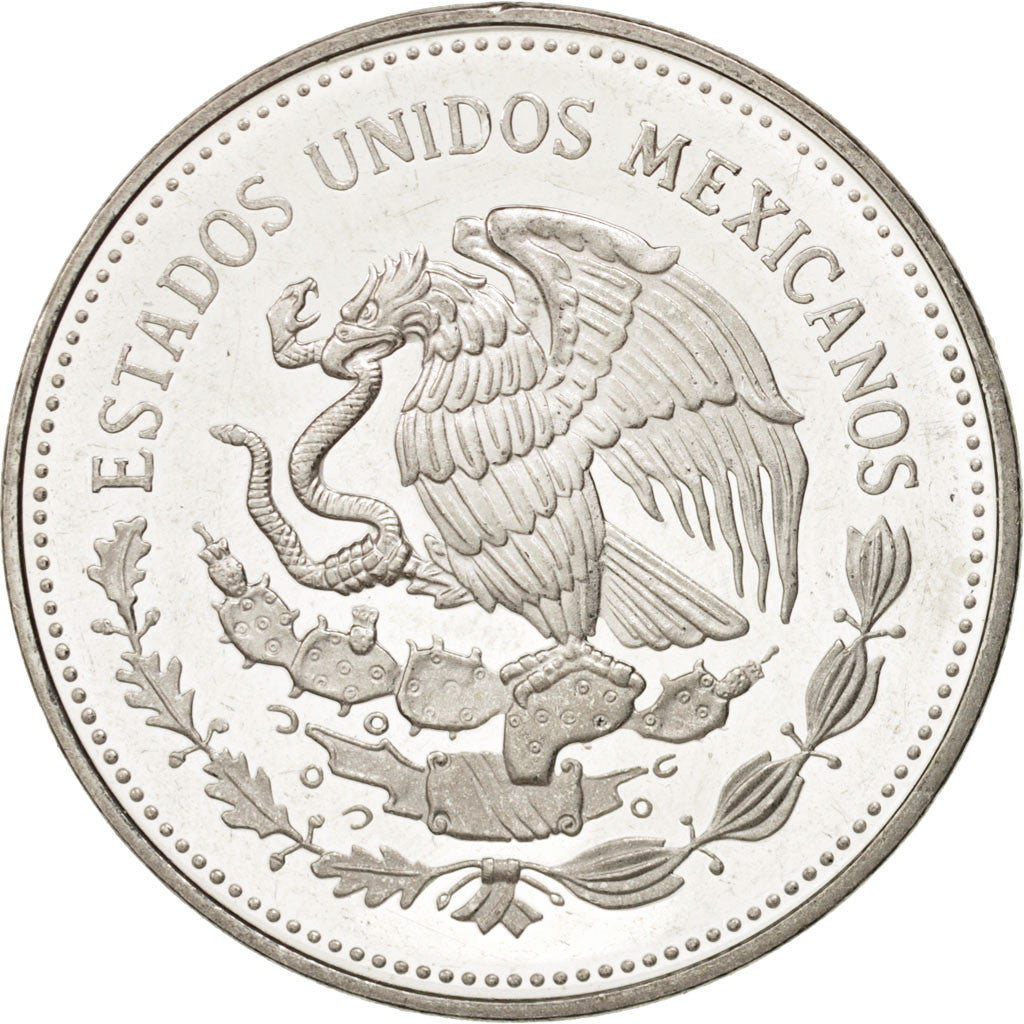 Mexico, 100 Pesos, 1985, Mexico City, MS(63), Silver, KM:499