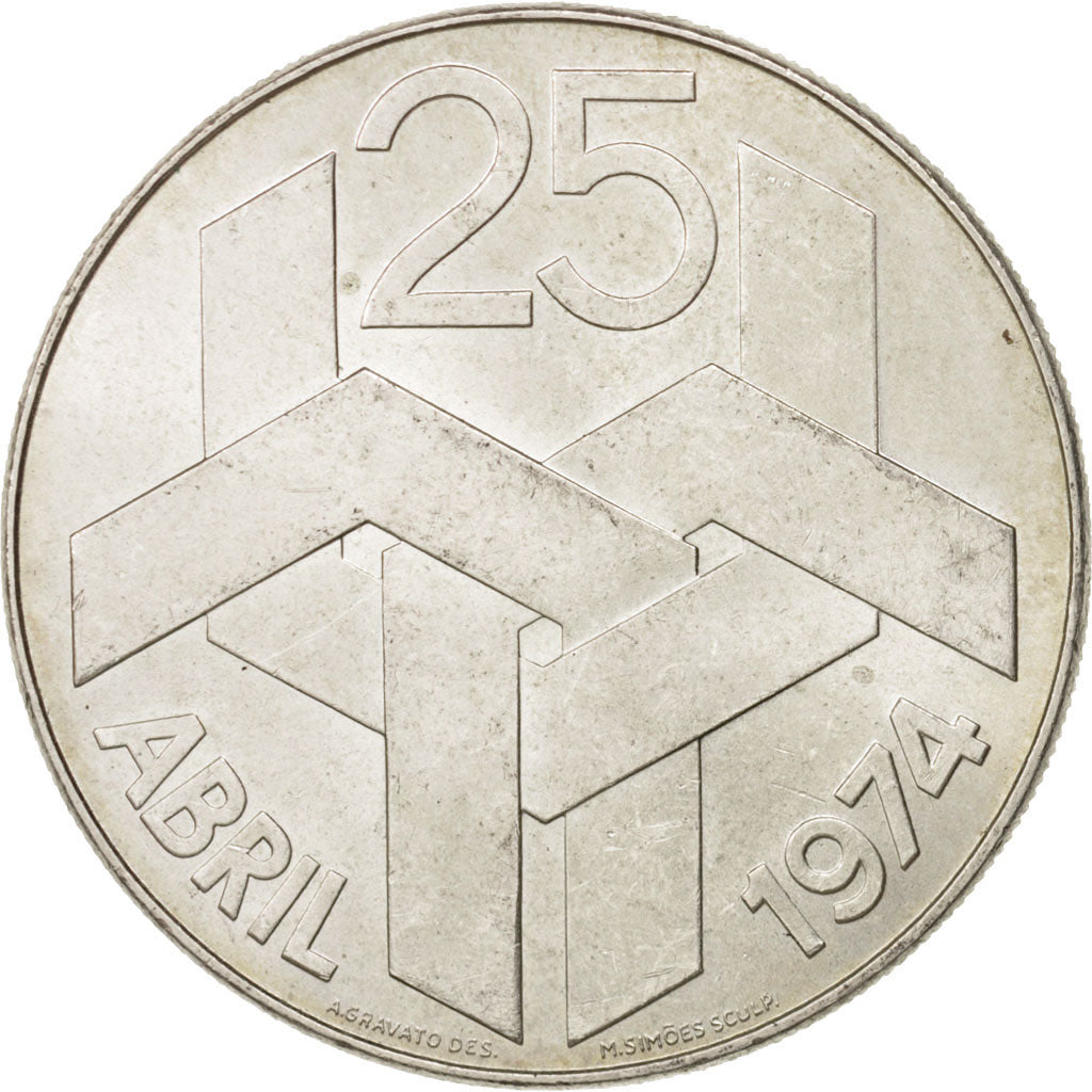 Coin, Portugal, 250 Escudos, 1976, Lisbon, AU(55-58), Silver, KM:604
