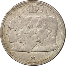 Belgium, Leopold I, 5 Francs, 5 Frank, 1950, VF(30-35), Silver