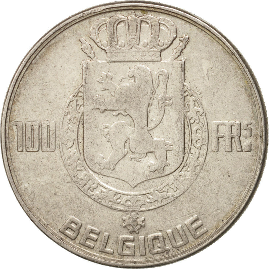 Belgium, Leopold I, 5 Francs, 5 Frank, 1950, VF(30-35), Silver