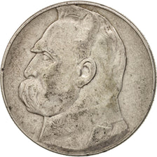 Poland, 10 Zlotych, 1934, Warsaw, VF(30-35), Silver, KM:26