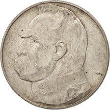 Moneda, Polonia, 10 Zlotych, 1937, Warsaw, MBC+, Plata, KM:29