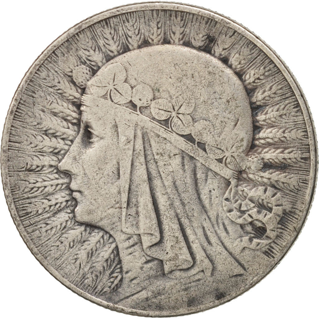 Poland, 5 Zlotych, 1933, Warsaw, EF(40-45), Silver, KM:21