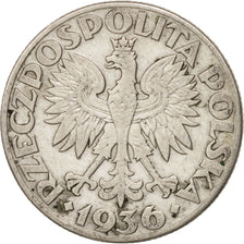 Poland, 2 Zlote, 1936, Warsaw, EF(40-45), Silver, KM:30