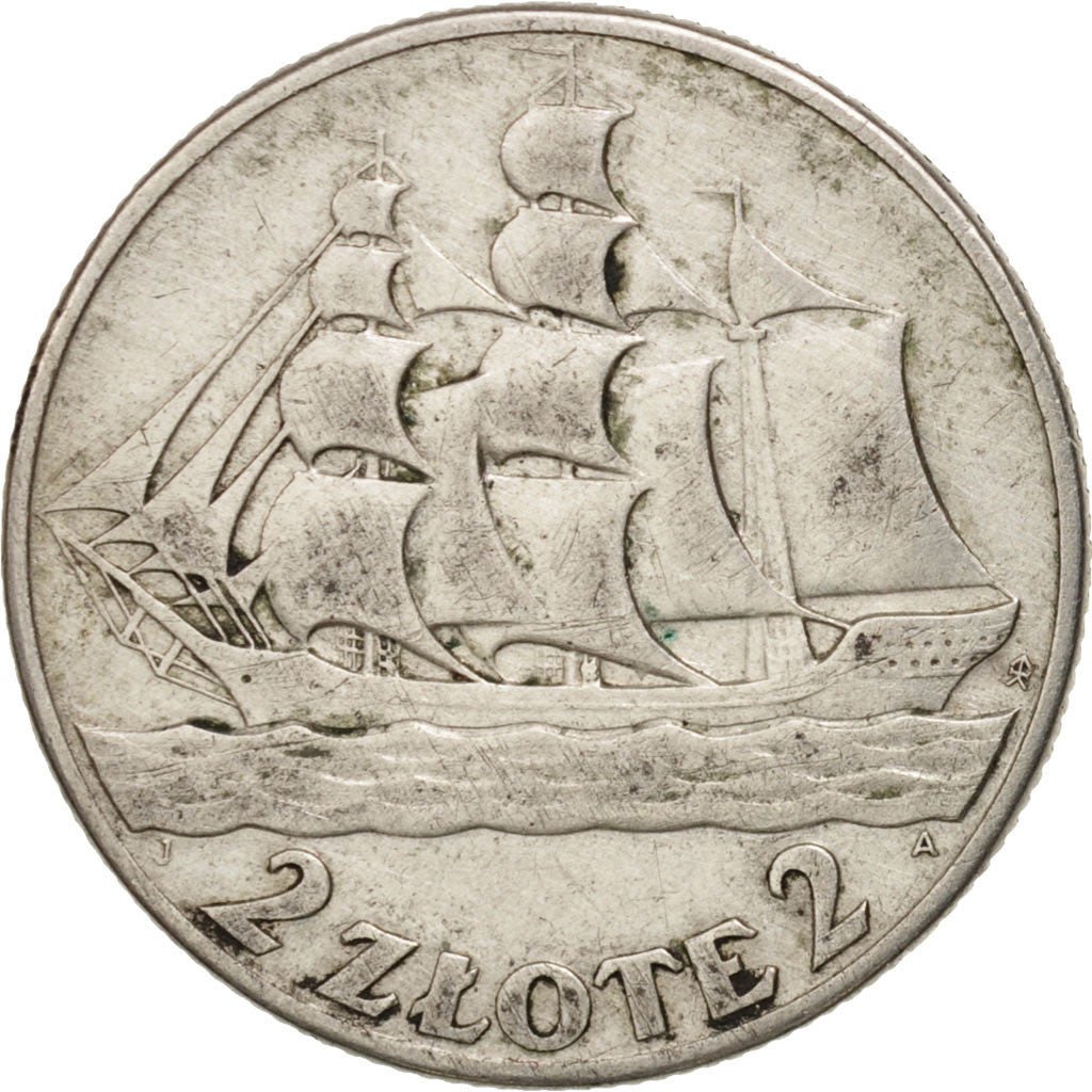 Poland, 2 Zlote, 1936, Warsaw, EF(40-45), Silver, KM:30