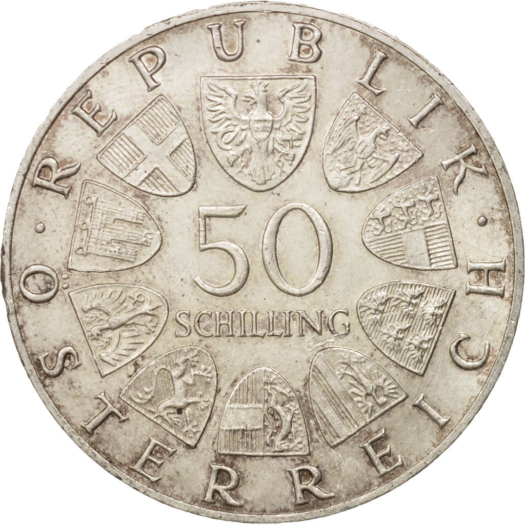 Austria, 50 Schilling, 1965, Vienne, AU(55-58), Silver, KM:2898