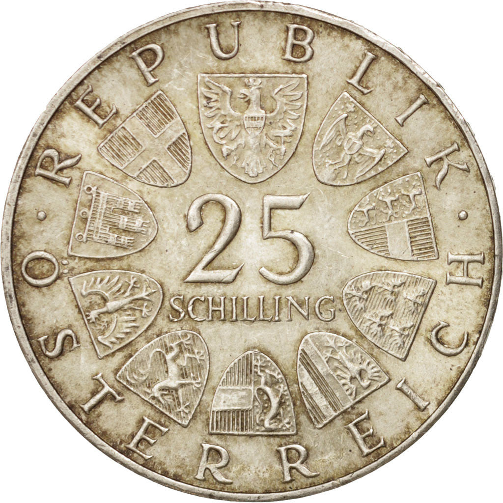 Austria, 25 Schilling, 1965, Vienne, MS(60-62), Silver, KM:2897