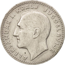 Yugoslavia, Alexander I, 20 Dinara, 1931, AU(50-53), Silver