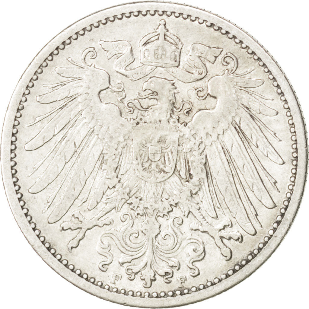 GERMANY - EMPIRE, Mark, 1903, Stuttgart, KM #14, AU(50-53), Silver, 24, 5.48