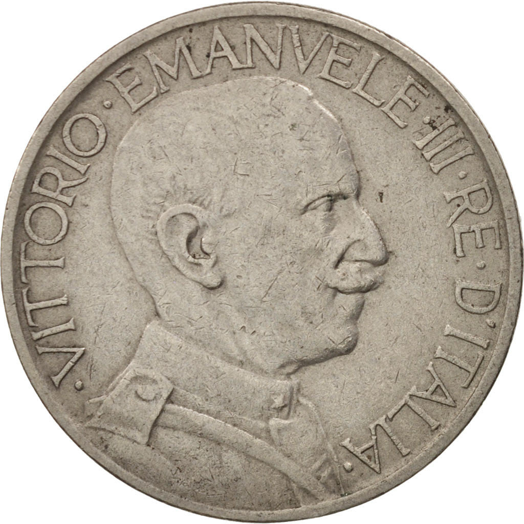Moneta, Włochy, Vittorio Emanuele III, 2 Lire, 1924, Rome, EF(40-45), Nikiel