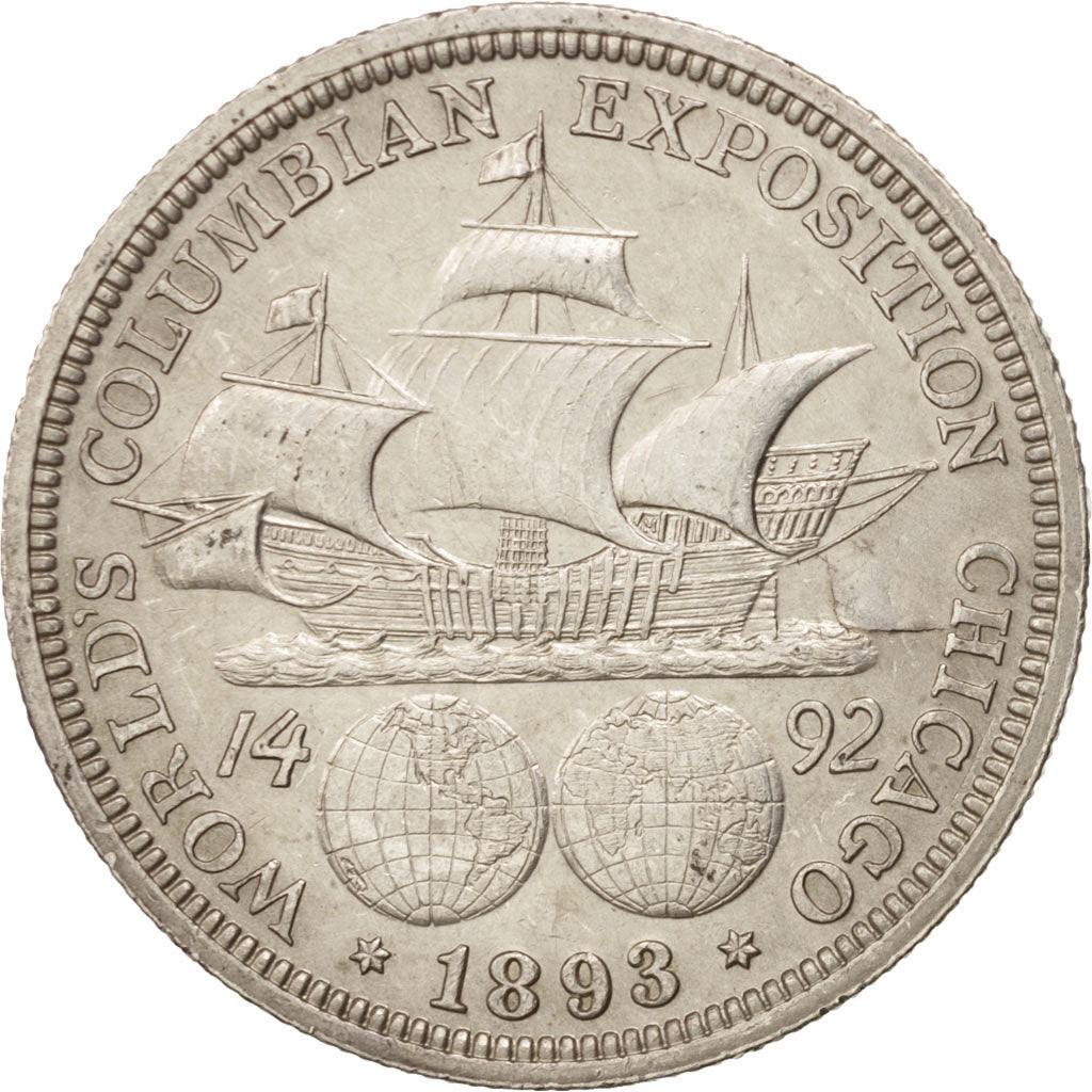 United States, Half Dollar, 1893, U.S. Mint, Philadelphia, AU(55-58), Silver