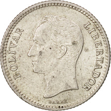 Münze, Venezuela, 25 Centimos, 1954, VZ+, Silber, KM:35