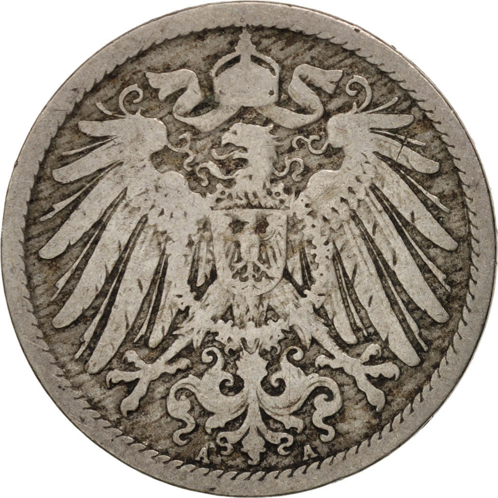 Coin, GERMANY - EMPIRE, Wilhelm II, 10 Pfennig, 1892, Berlin, EF(40-45)