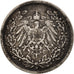 Coin, GERMANY - EMPIRE, 1/2 Mark, 1905, Berlin, EF(40-45), Silver, KM:17