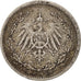Coin, GERMANY - EMPIRE, 1/2 Mark, 1907, Berlin, AU(50-53), Silver, KM:17