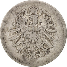 GERMANY - EMPIRE, Wilhelm I, Mark, 1873, Berlin, VF(30-35), Silver, KM:7