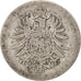 GERMANY - EMPIRE, Wilhelm I, Mark, 1873, Berlin, VF(30-35), Silver, KM:7