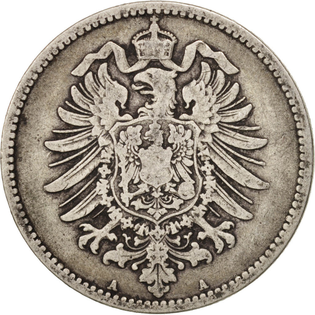 GERMANY - EMPIRE, Wilhelm I, Mark, 1874, Berlin, EF(40-45), Silver, KM:7