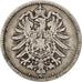 GERMANY - EMPIRE, Wilhelm I, Mark, 1874, Berlin, EF(40-45), Silver, KM:7