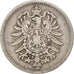 Moneda, ALEMANIA - IMPERIO, Wilhelm I, Mark, 1874, Munich, MBC+, Plata, KM:7