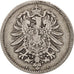 GERMANY - EMPIRE, Wilhelm I, Mark, 1875, Berlin, AU(50-53), Silver, KM:7