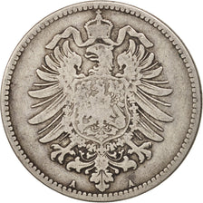 Coin, GERMANY - EMPIRE, Wilhelm I, Mark, 1876, Berlin, EF(40-45), Silver, KM:7