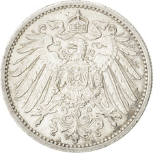 GERMANY - EMPIRE, Mark, 1906, Berlin, KM #14, AU(50-53), Silver, 24, 5.54
