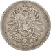 Coin, GERMANY - EMPIRE, Wilhelm I, Mark, 1881, Stuttgart, EF(40-45), Silver