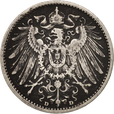 GERMANY - EMPIRE, Wilhelm II, Mark, 1901, Munich, EF(40-45), Silver, KM:14