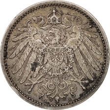 Coin, GERMANY - EMPIRE, Wilhelm II, Mark, 1914, Berlin, AU(50-53), Silver, KM:14