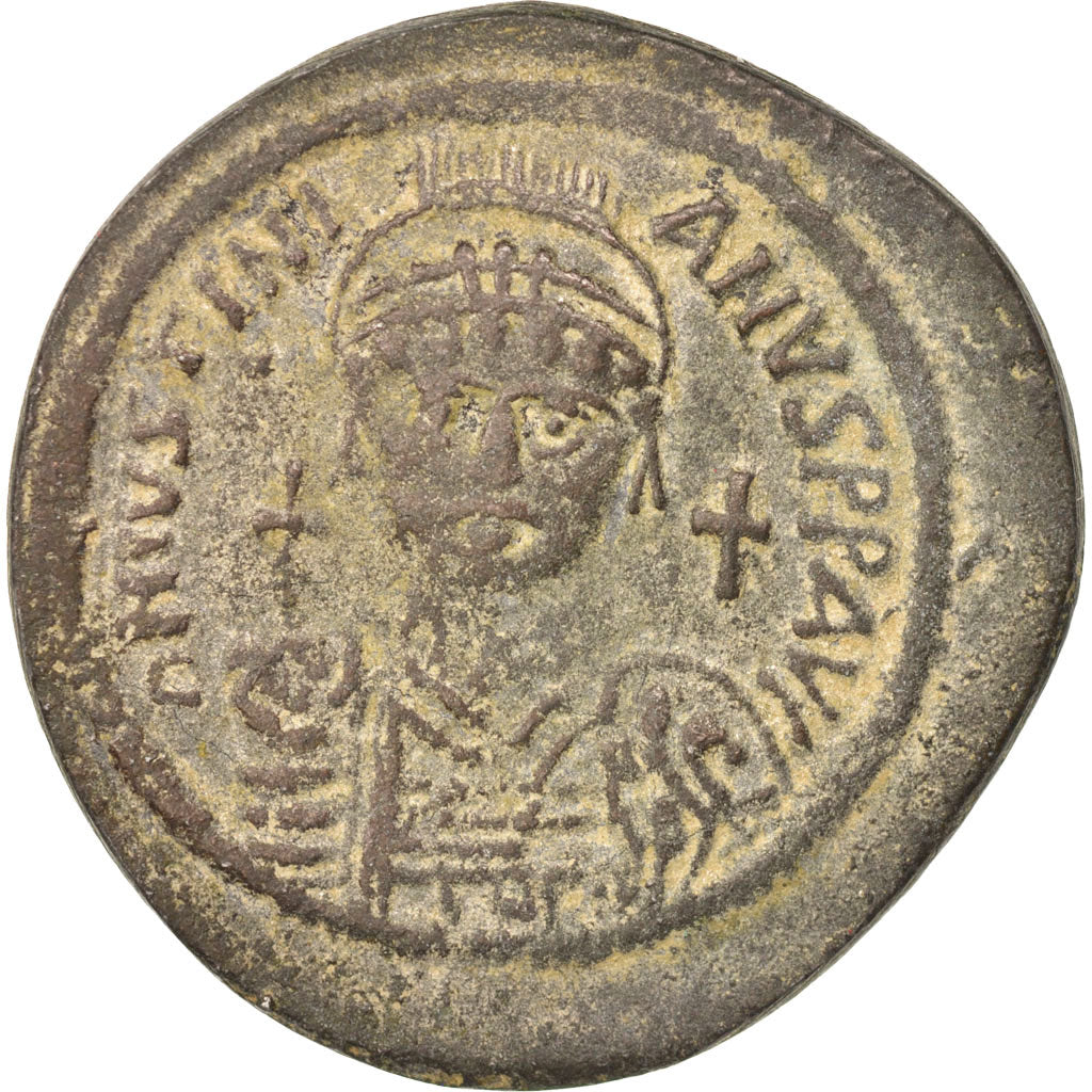 Justinian I 527-565, Follis, 538-539, Nicomedia, BB, Rame, Sear:201