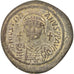 Justinian I 527-565, Follis, 538-539, Nicomedia, BB, Rame, Sear:201