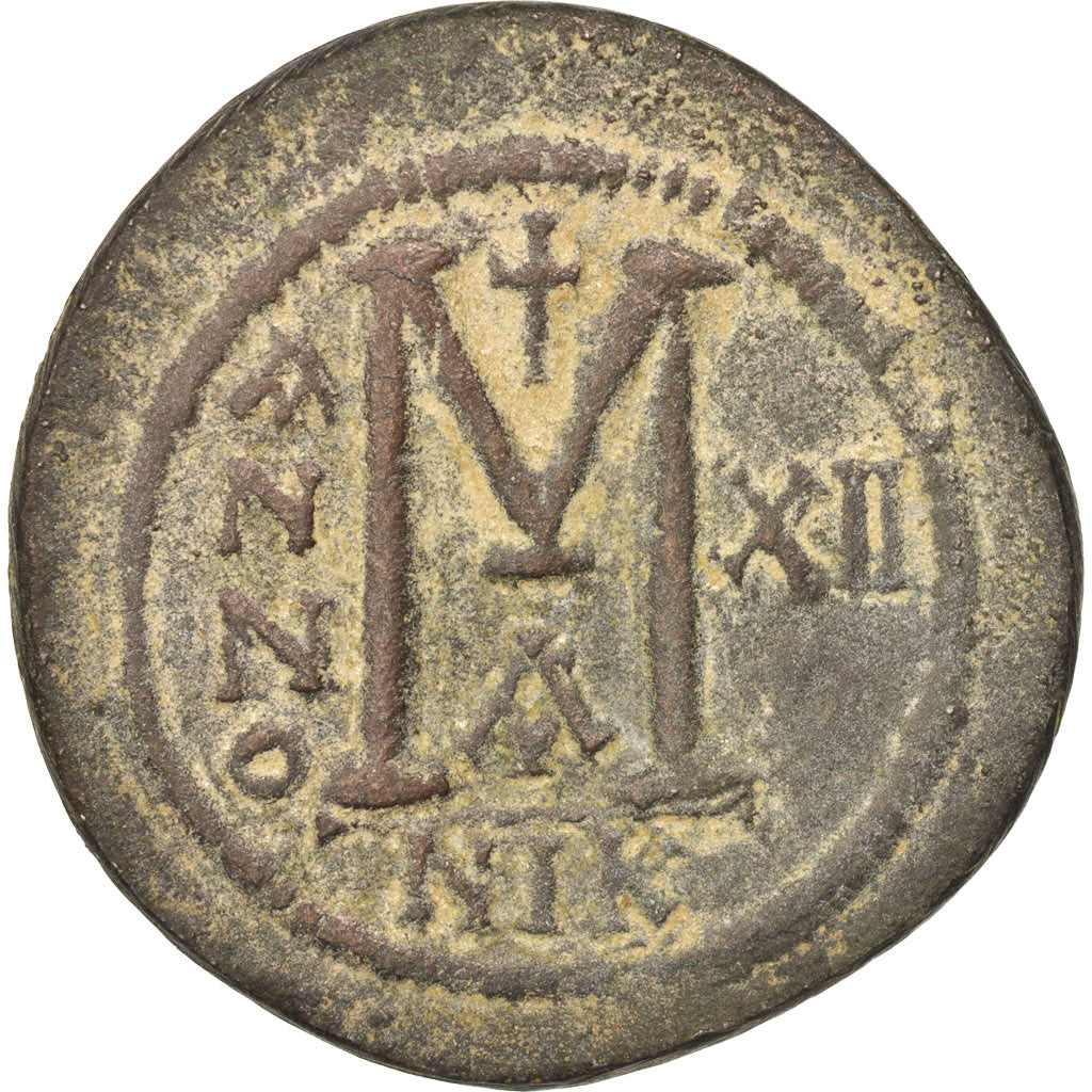 Justinian I 527-565, Follis, 538-539, Nicomedia, BB, Rame, Sear:201