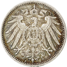 Coin, GERMANY - EMPIRE, Wilhelm II, Mark, 1907, Berlin, AU(55-58), Silver, KM:14
