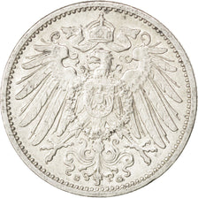 GERMANY - EMPIRE, Mark, 1908, Karlsruhe, KM #14, AU(50-53), Silver, 24, 5.56