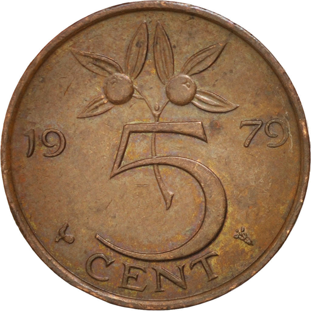 Monnaie, Pays-Bas, Juliana, 5 Cents, 1979, TTB+, Bronze, KM:181