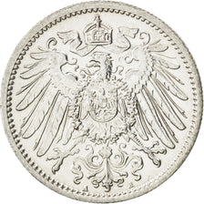 Coin, GERMANY - EMPIRE, Wilhelm II, Mark, 1908, Berlin, AU(55-58), Silver, KM:14