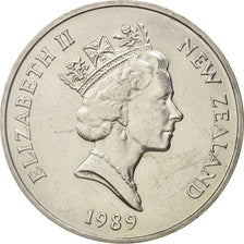 Nouvelle-Zélande, Elizabeth II, Dollar, 1989, SUP, Copper-nickel