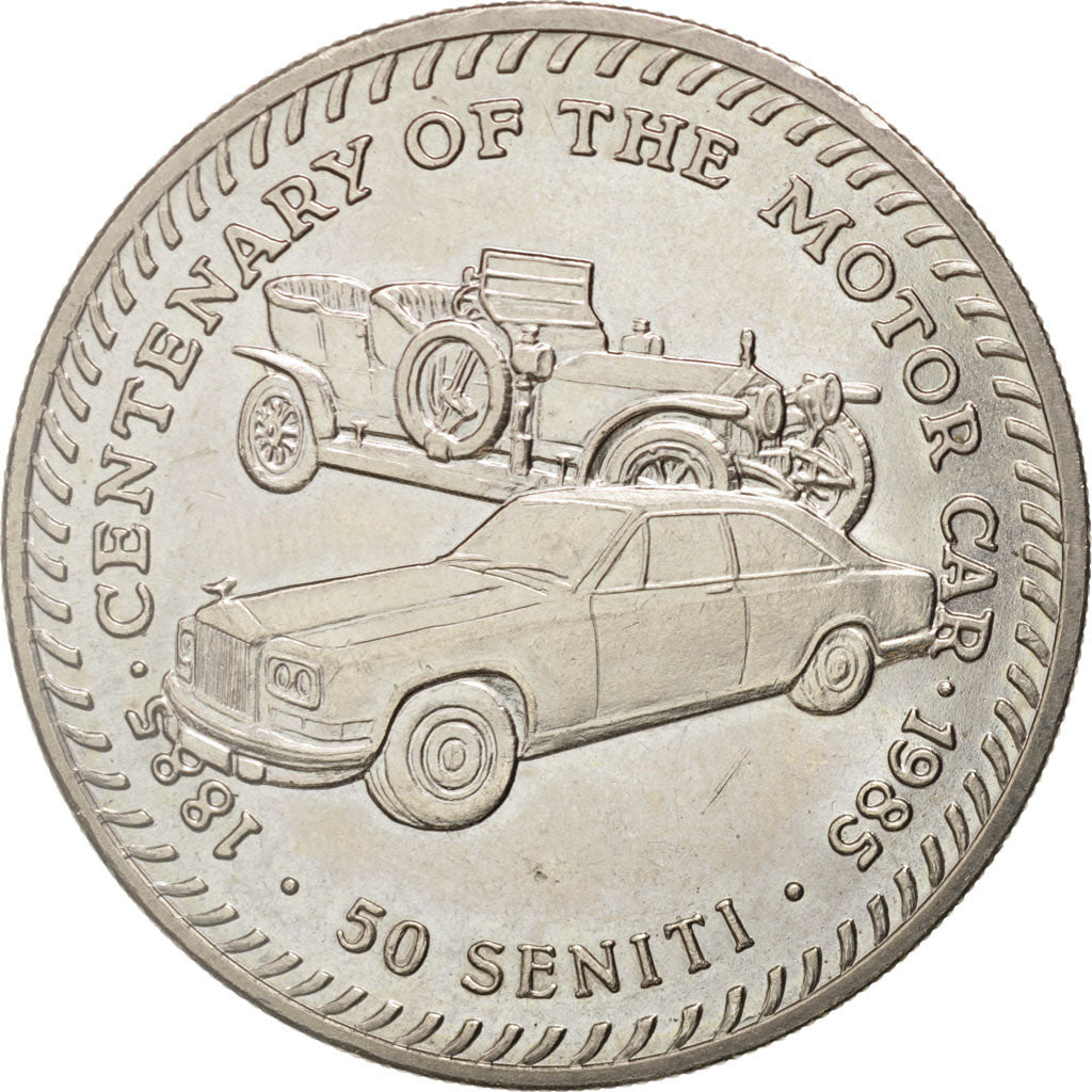 Tonga, King Taufa'ahau Tupou IV, Pa'anga, 1985, SPL-, Rame-nichel ricoperto i...