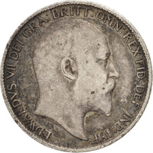 Coin, Great Britain, Edward VII, 6 Pence, 1910, VF(30-35), Silver, KM:799