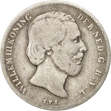 Coin, Netherlands, William III, 1/2 Gulden, 1863, F(12-15), Silver, KM:92