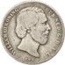 Coin, Netherlands, William III, 1/2 Gulden, 1863, F(12-15), Silver, KM:92