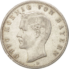 German States, BAVARIA, Otto, 2 Mark, 1906, Munich, AU(50-53), Silver, KM:913