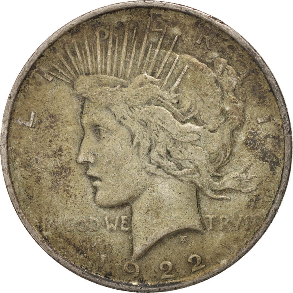 Coin, United States, Peace Dollar, Dollar, 1922, U.S. Mint, Philadelphia