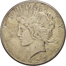 United States, Peace Dollar, Dollar, 1923, U.S. Mint, Philadelphia, VF(30-35)