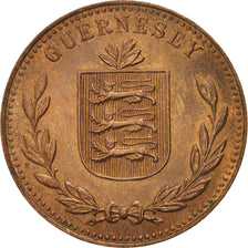 Moneta, Guernsey, 8 Doubles, 1949, Heaton, Birmingham, AU(55-58), Bronze, KM:14
