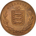 Moneta, Guernsey, 8 Doubles, 1949, Heaton, Birmingham, AU(55-58), Bronze, KM:14