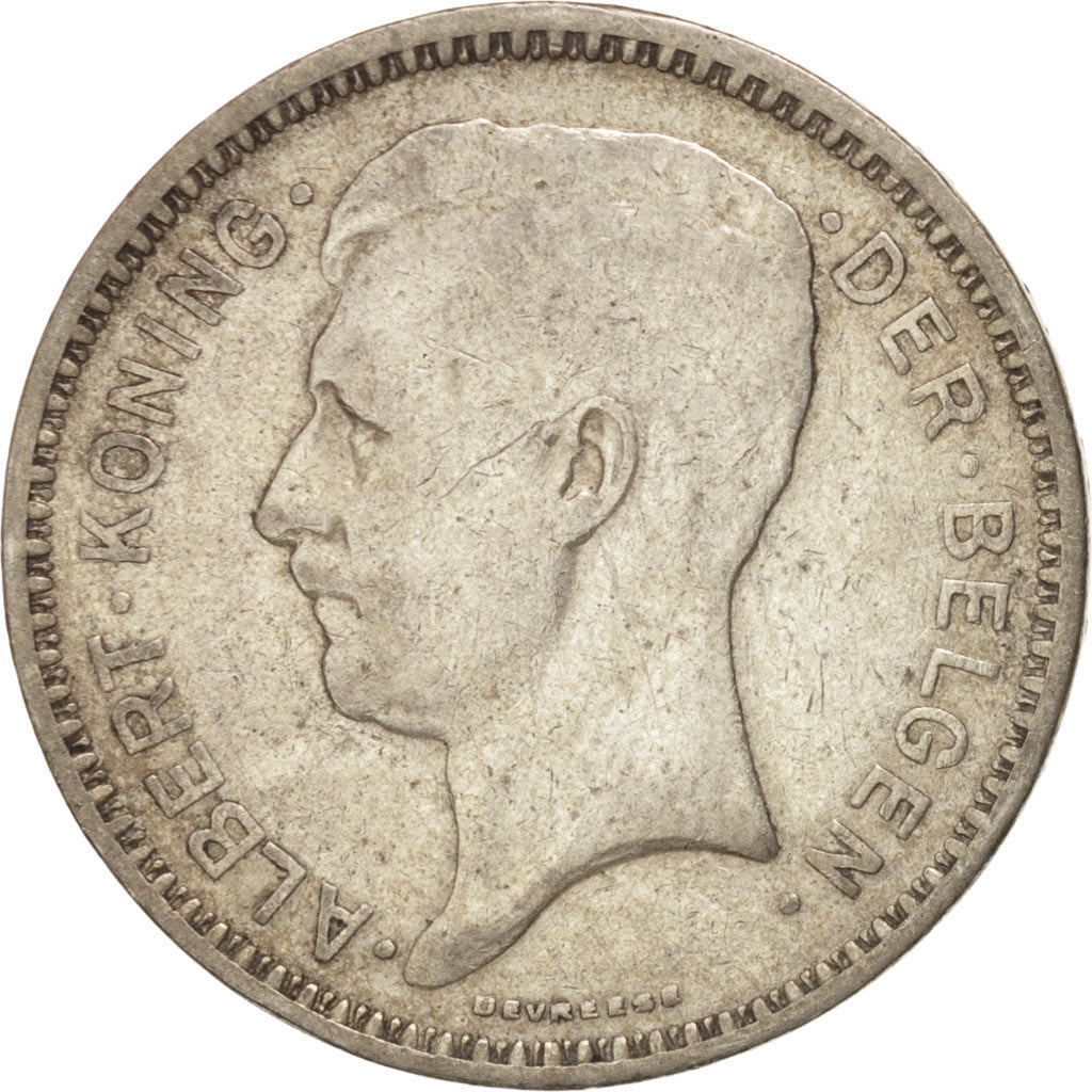 Coin, Belgium, 20 Francs, 20 Frank, 1934, EF(40-45), Silver, KM:104.1